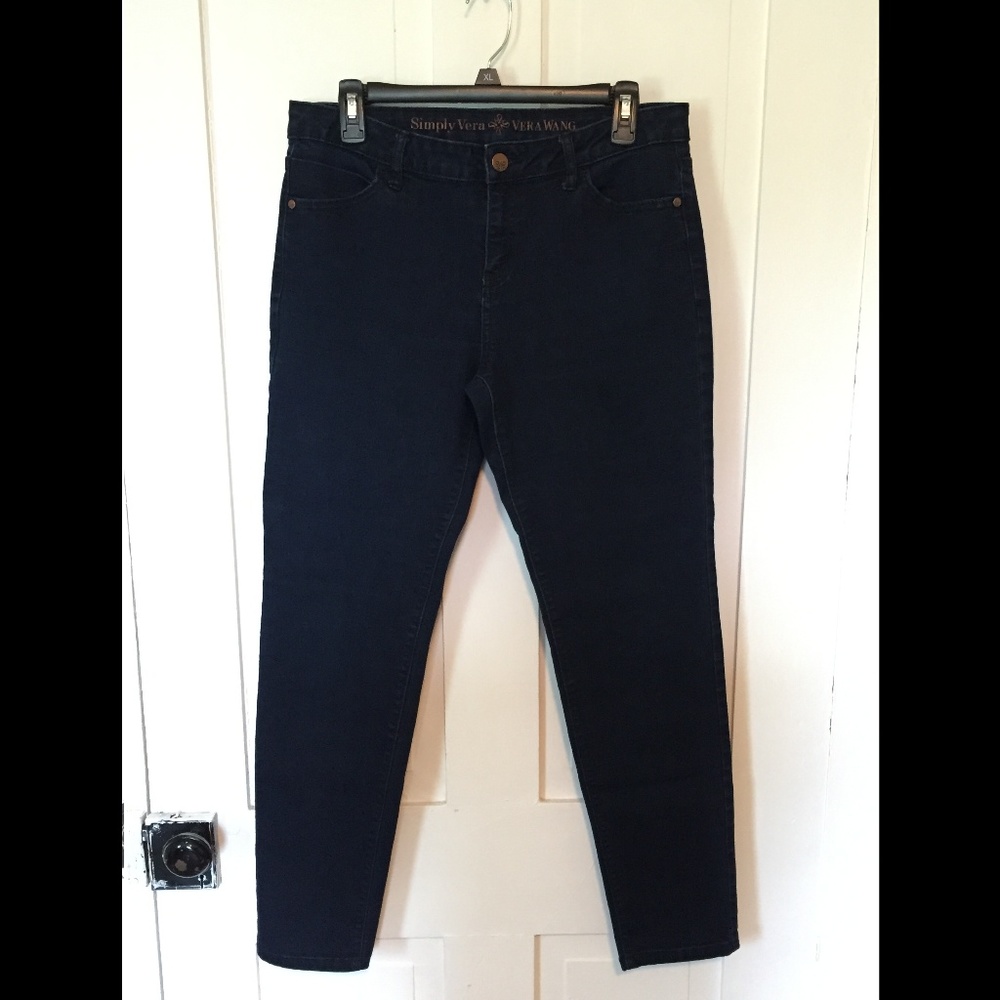 Vera Wang Mid Rise Skinny Jeans